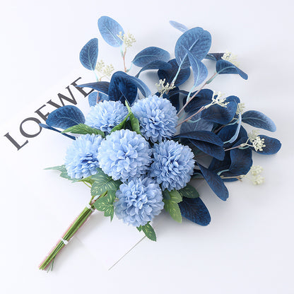 Artificial Chrysanthemum Bouquet - High-End Faux Floral Table Decor