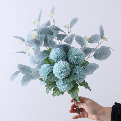 Artificial Chrysanthemum Bouquet - High-End Faux Floral Table Decor