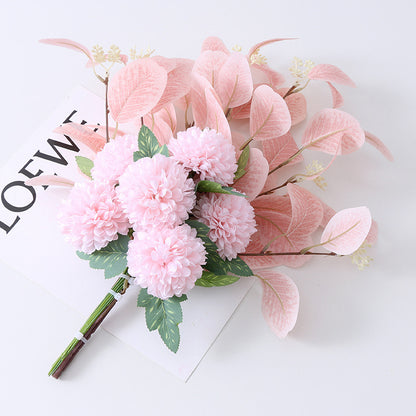 Artificial Chrysanthemum Bouquet - High-End Faux Floral Table Decor