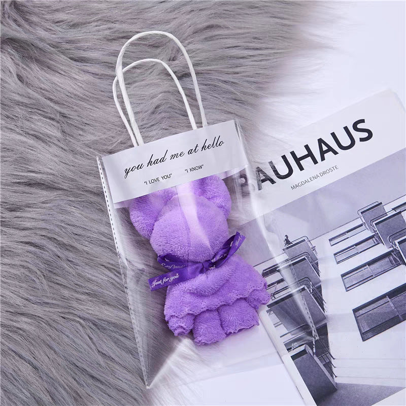 Towel Bear Gift Favor - Cute and Soft Teddy Bear Towel for Baby Showers, Weddings, Birthdays, and Special Occasions