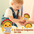 Tiny Crochet Taco Plush – Cute Handmade Gift with Message