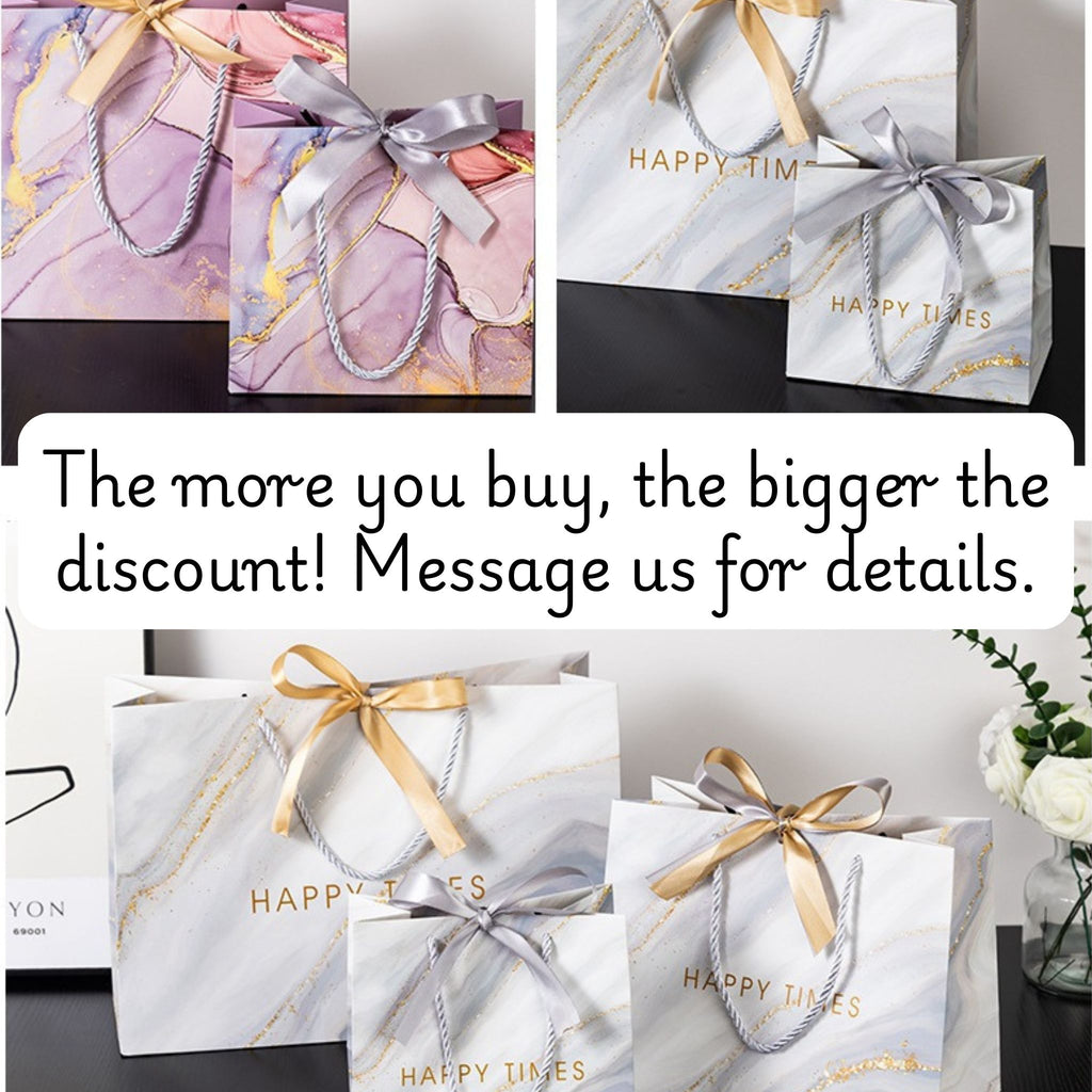 Romantic Valentine's Gift Bag with Ribbon Bow