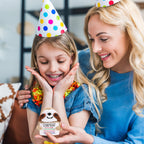 Tiny Crochet Sloth Plush – Handmade Gift with Positive Messages