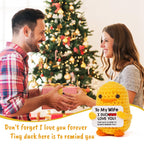 Tiny Crochet Duck Plush – Handmade Gift with Funny & Loving Messages