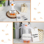 Tiny Crochet Goose Plush – Handmade Positive Message Gift